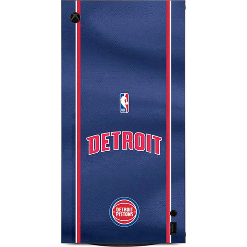 NBA Detroit Pistons Jersey XBox Series X Digital Edition Console Skin